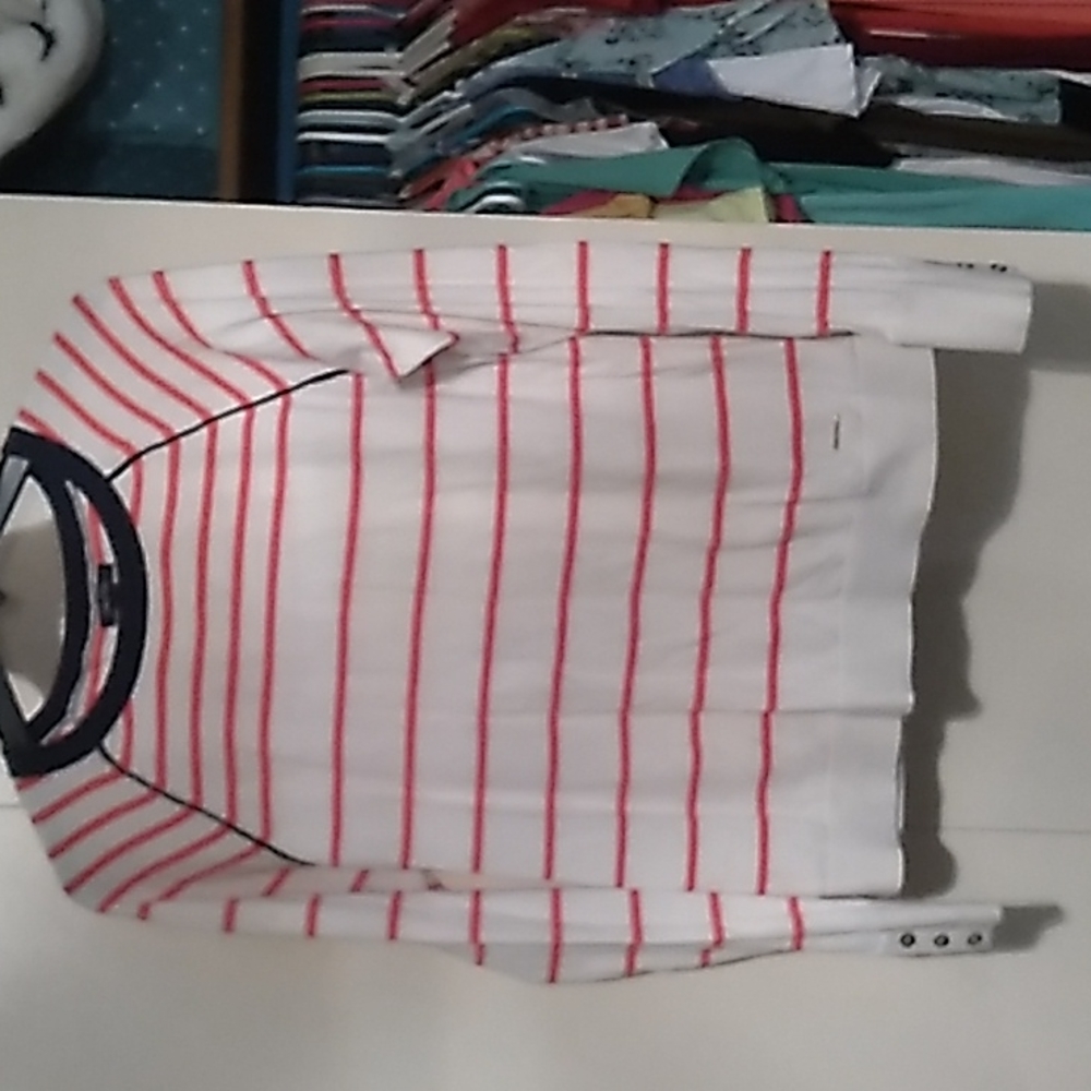 Nautical, white with or!need straps, sweater